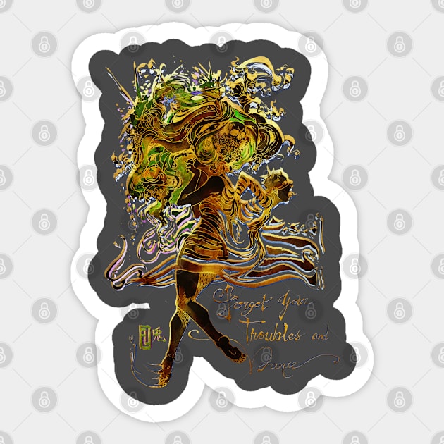 golde dancer Sticker by ArchiriUsagi